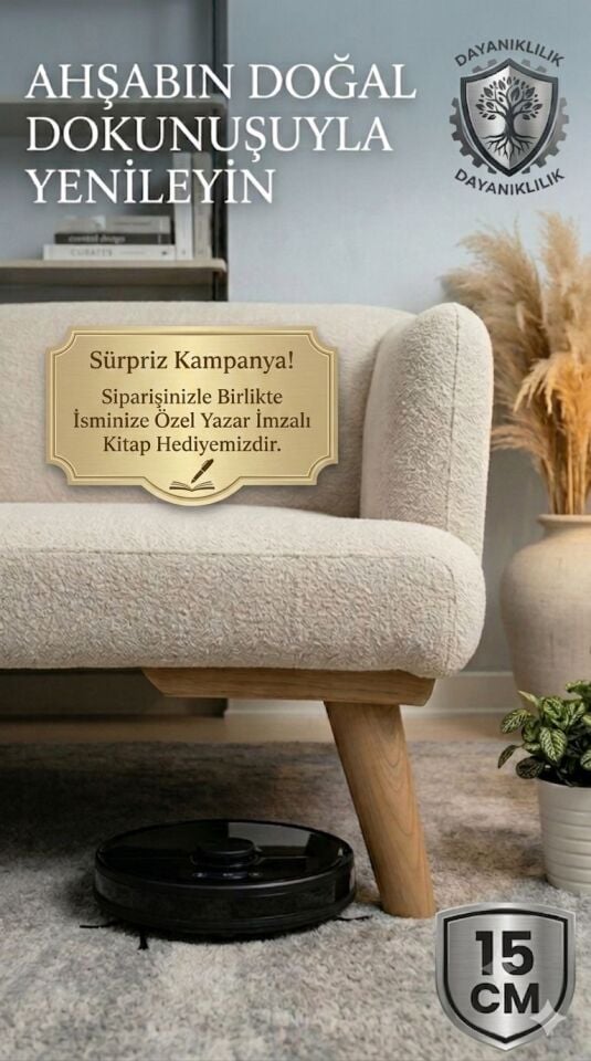 1. Sınıf Gürgen Ağacı 15 Cm Ahşap Mobilya Ayağı